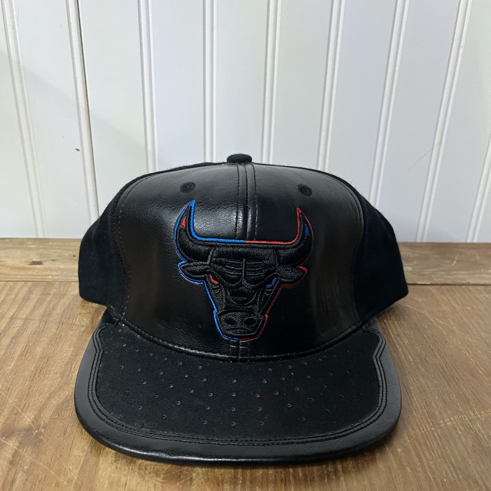 Mitchell & Ness Chicago Bulls Snapback Hat Match Jordan 1 Chi To Unc 4 Rare Air